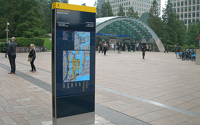 Digilith at Canary Wharf