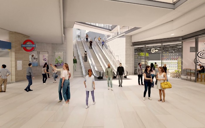 entrance to bakerloo line at paddington station