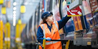 Female apprentice working at Depot