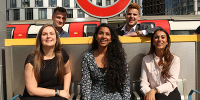 Graduates at Stratford Station