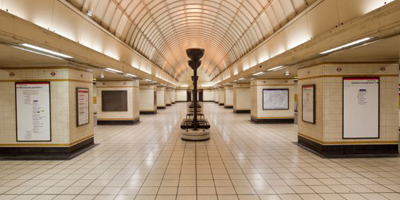 Interior of Gants Hill station