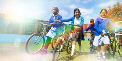 children cycling