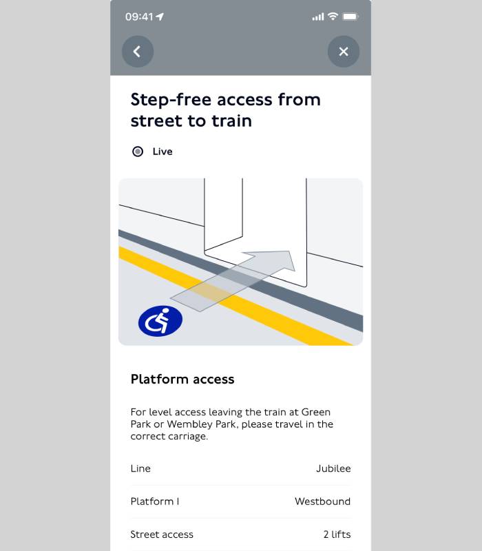 step-free access on tfl go