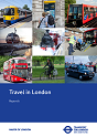 Decorative image depicting a collage of transport pictures including the Transport for London and Mayor of London logos.