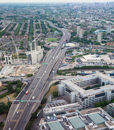 a40 westway aerial